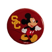 USC Trojans Cardinal SC Interlock Mickey Core Button
